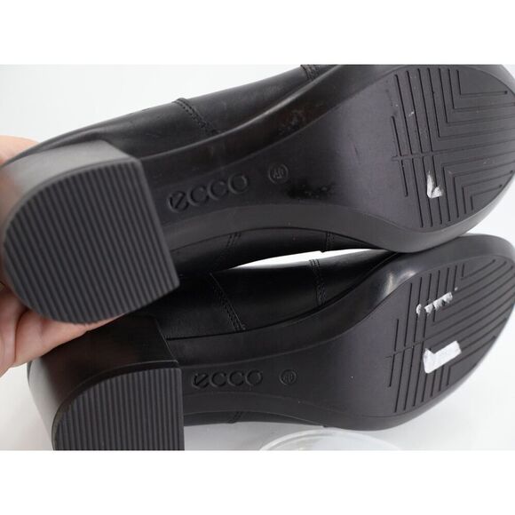 ECCO Shape 35 Ankle Chelsea Boot Size 40 9 / 9.5 Black Leather Block Heel Light - Picture 9 of 12